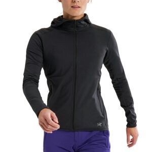 Arc'Teryx Kyanite Hoody Hike Outdoor Womens S Gorpcore Granola Full Zipper Black